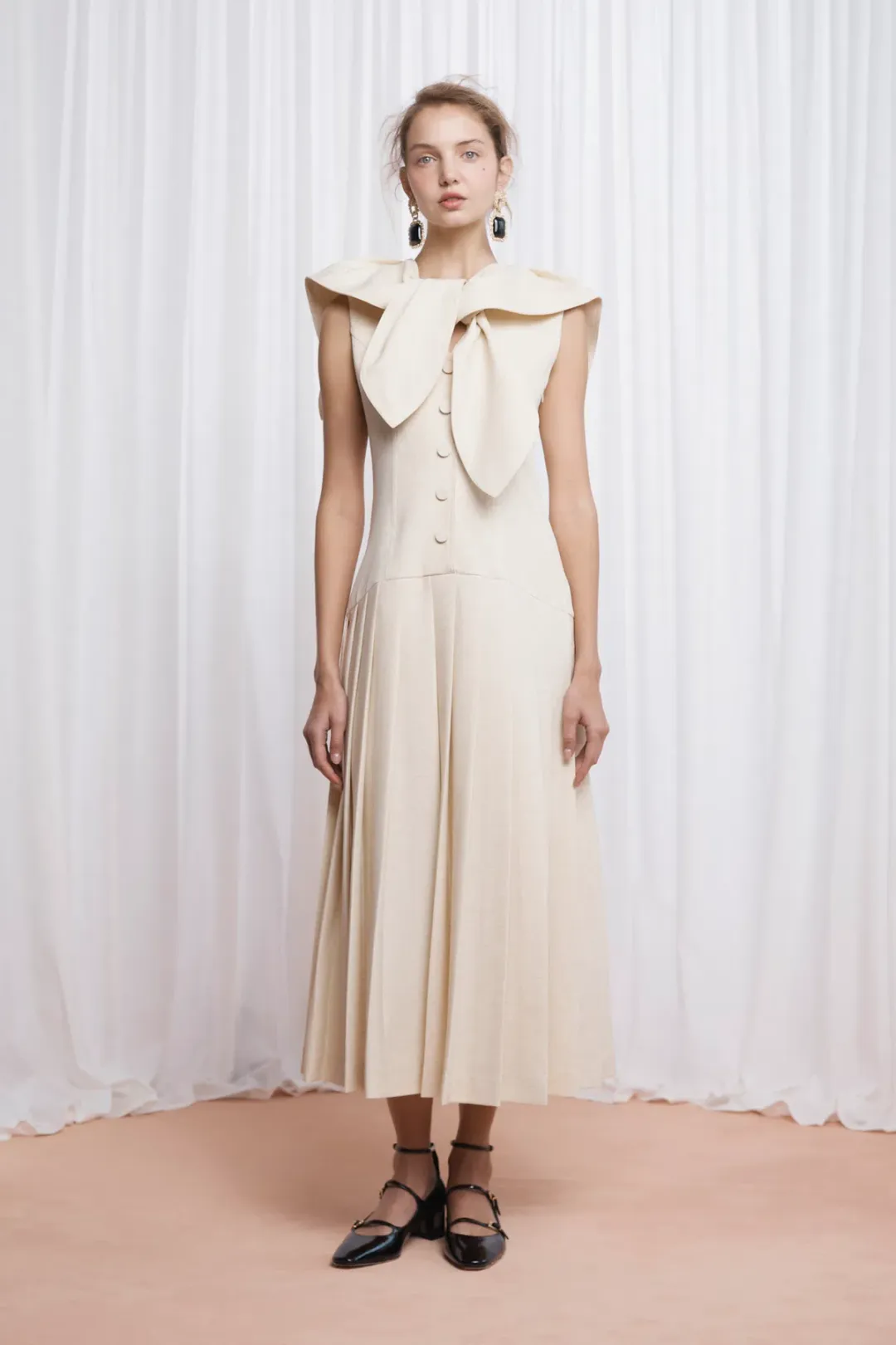 Lovaan Elly Dress Butter Size 12 for rent on The Volte - main image