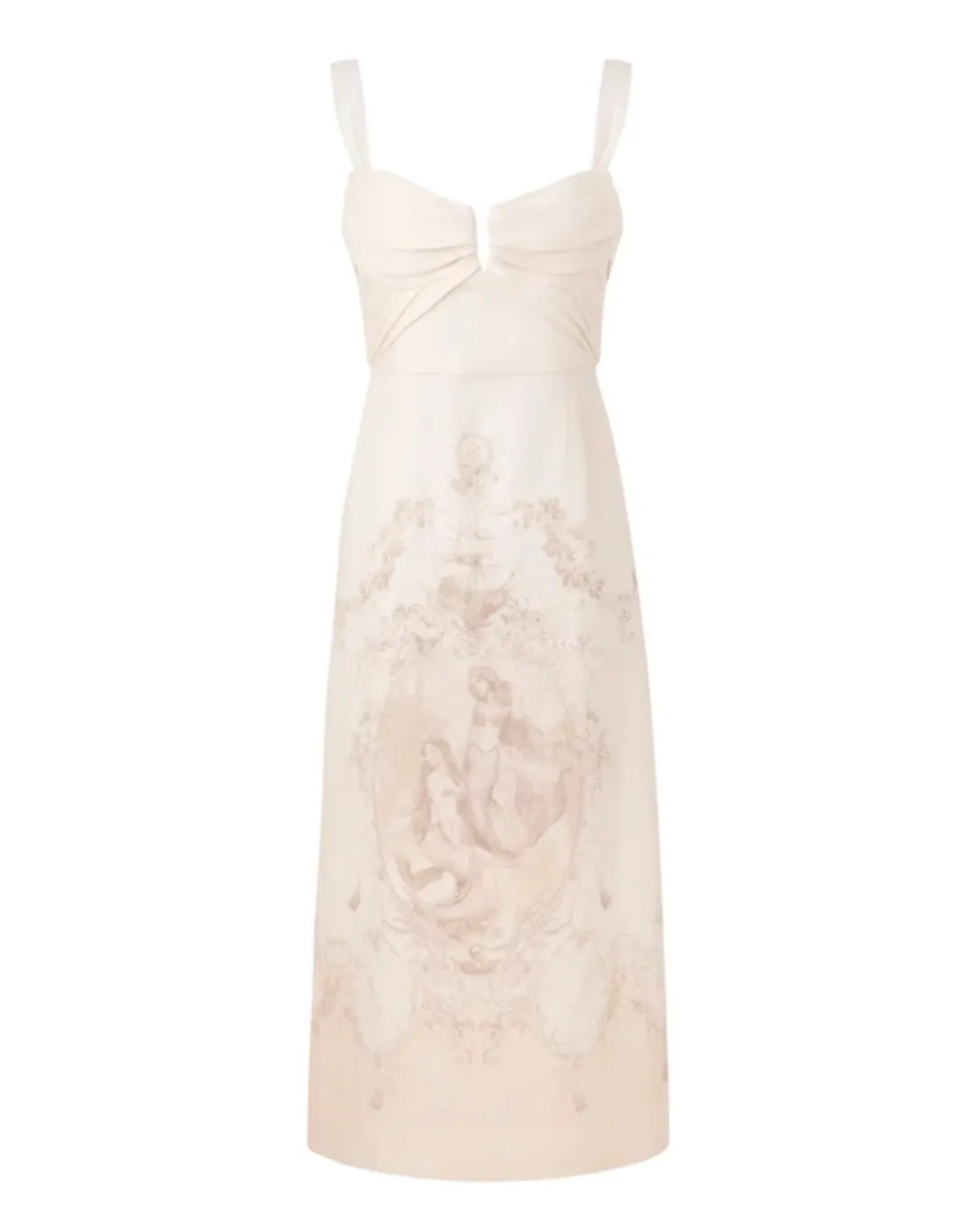 Zimmermann Drape Midi Dress in Mermaid Toile Size2 /AU12 for rent on The Volte - main image