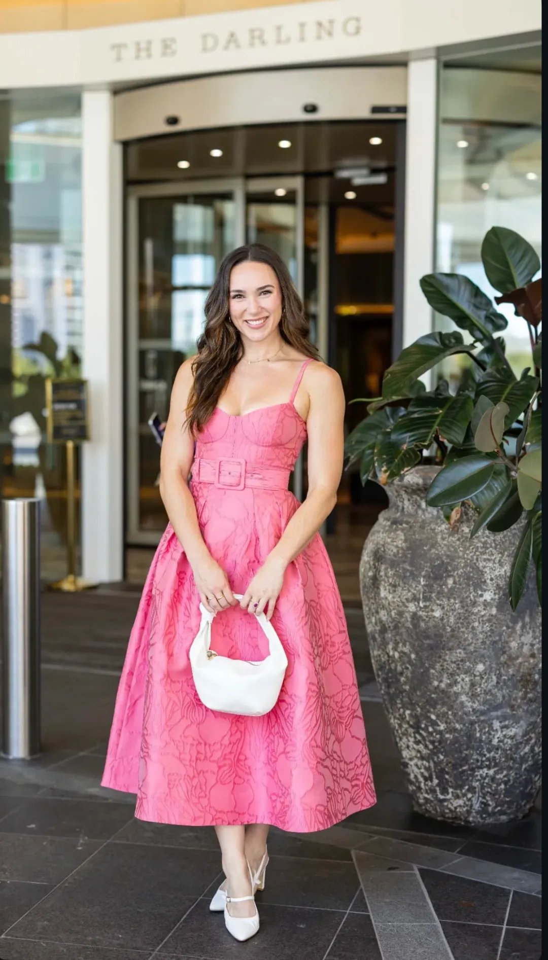 Rebecca Vallance Petra Midi Dress; size 8 for rent on The Volte - main image