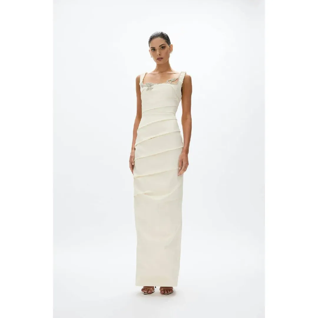 Rachel Gilbert maxi Rhodes gown dress, size 1.  for rent on The Volte - main image