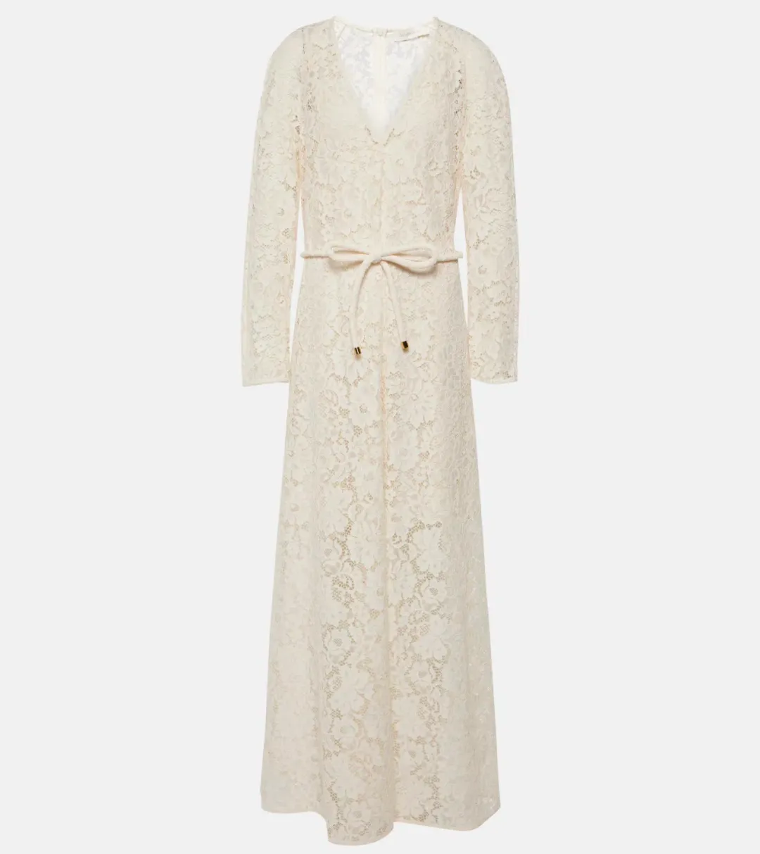 Zimmermann Matchmaker Lace Maxi Dress Cream Size 3/AU 14 for rent on The Volte - main image