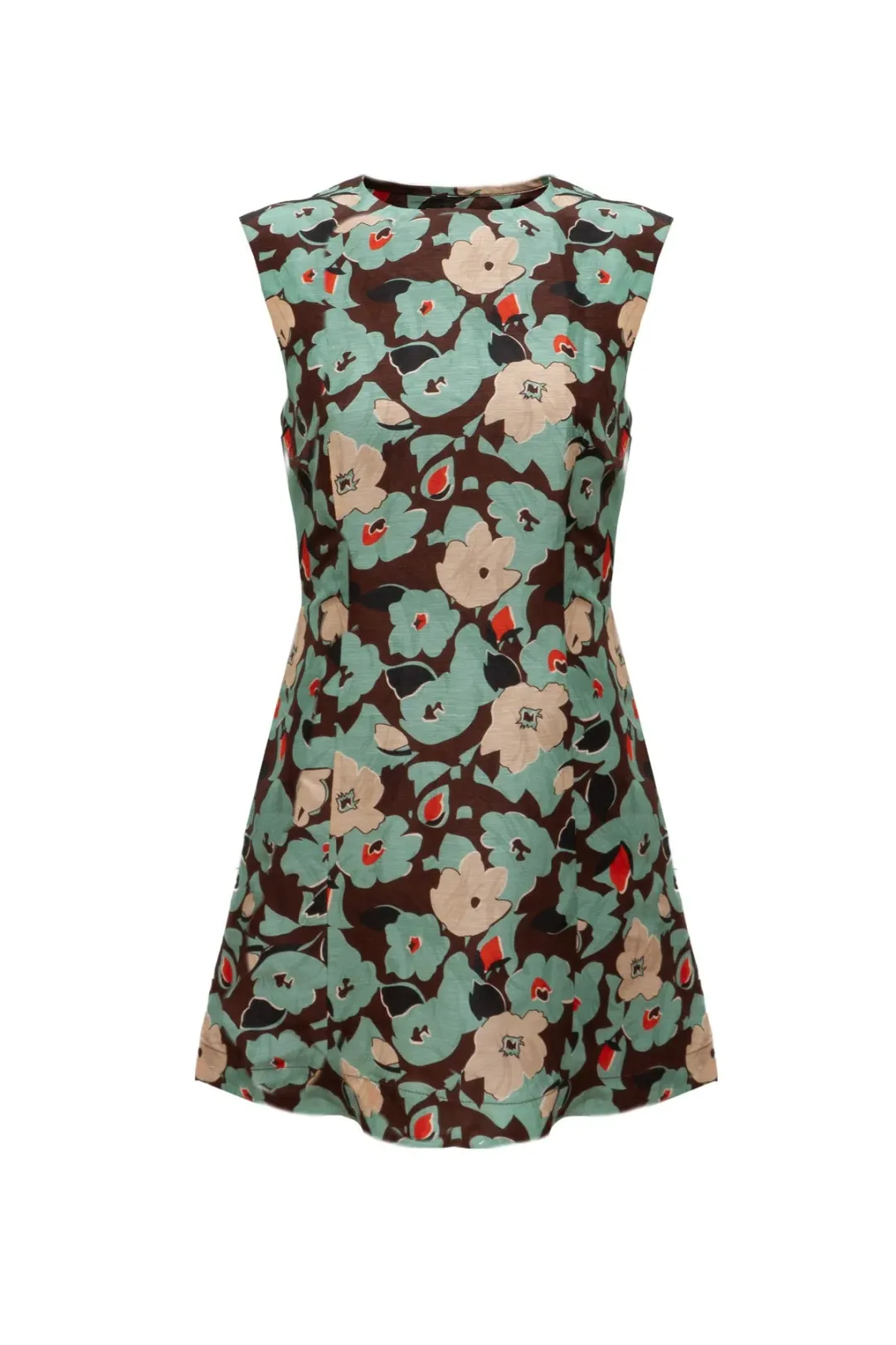 Lovaan Harper Silk Linen Green Floral Size 10 for rent on The Volte - main image