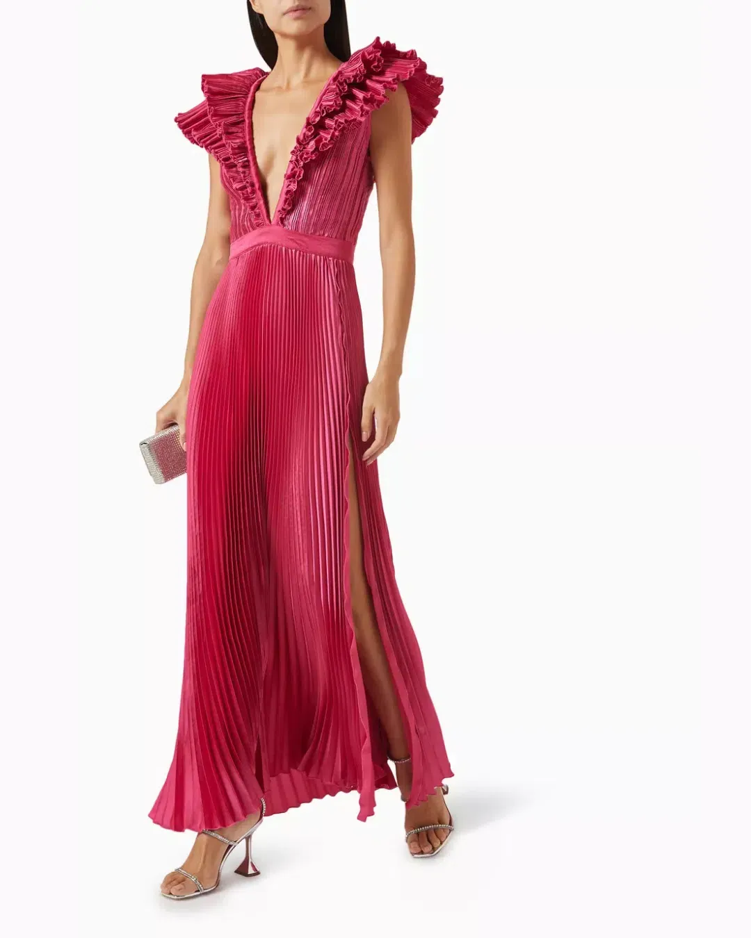 Tuileries Split Gown Size 6 in Dusty Pink for rent on The Volte - main image