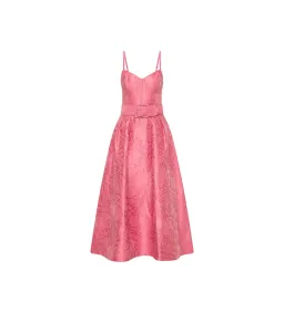 Rebecca Vallance Petra Midi Dress Pink Size 10 for rent on The Volte - image 5
