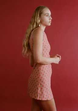 Lovaan Harper Rose Dress Silk Tiny Rose Print Size 8 for rent on The Volte - image 7