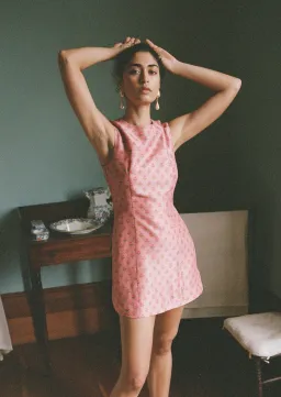 Lovaan Harper Rose Dress Silk Tiny Rose Print Size 8 for rent on The Volte - image 3