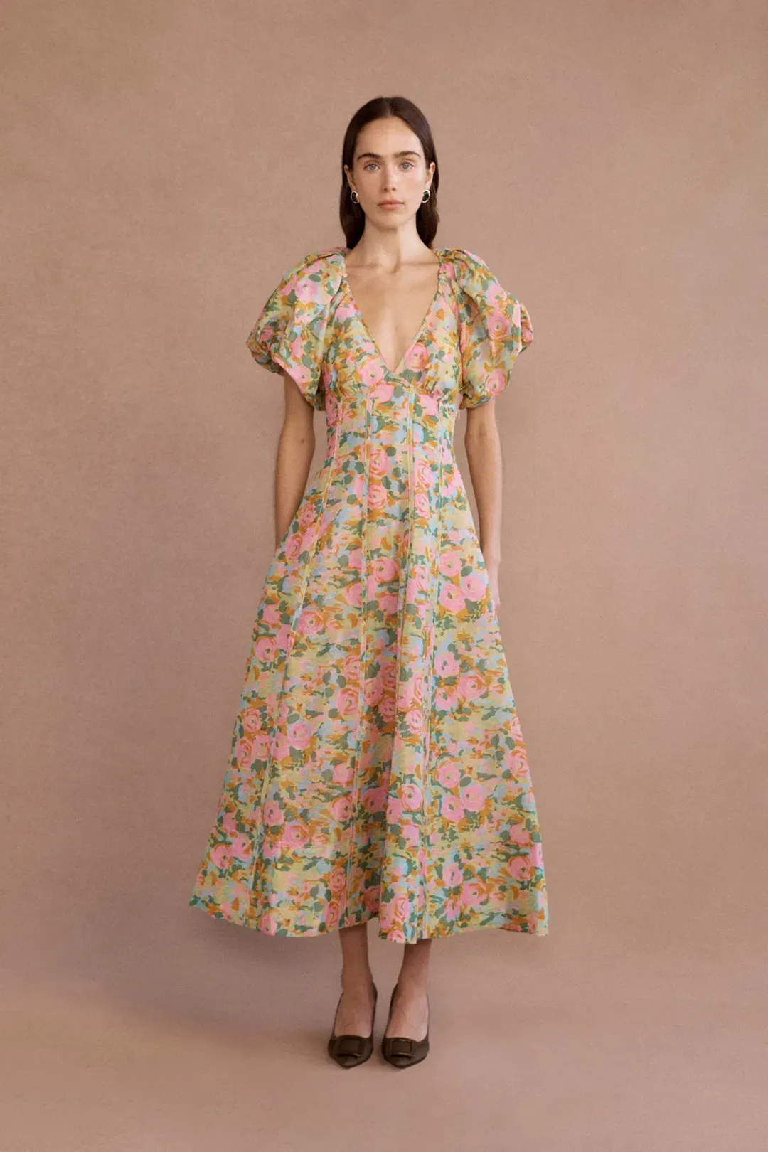 Lovaan Lorna Dress Sienna Floral Size 10 for rent on The Volte - main image