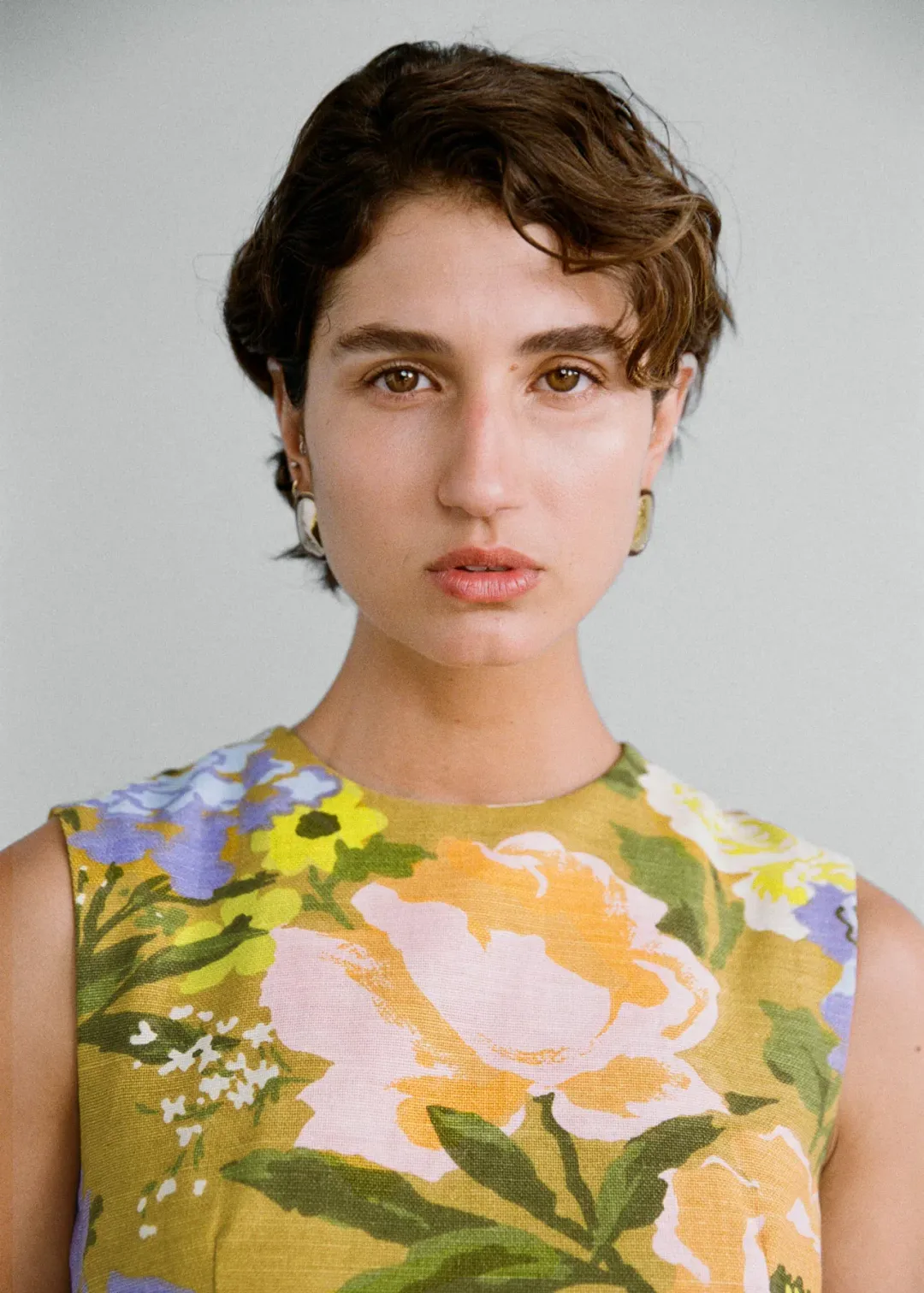 Lovaan Mathilda Dress Yellow Floral Size 8 for rent on The Volte - main image