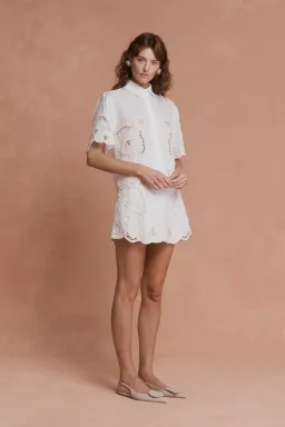 Lovaan Milicent Top White Size 8 for rent on The Volte - image 1