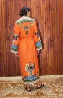 Alemais Rocco Dress Size 16 Linen with pockets relaxed fit  for rent on The Volte - image 4