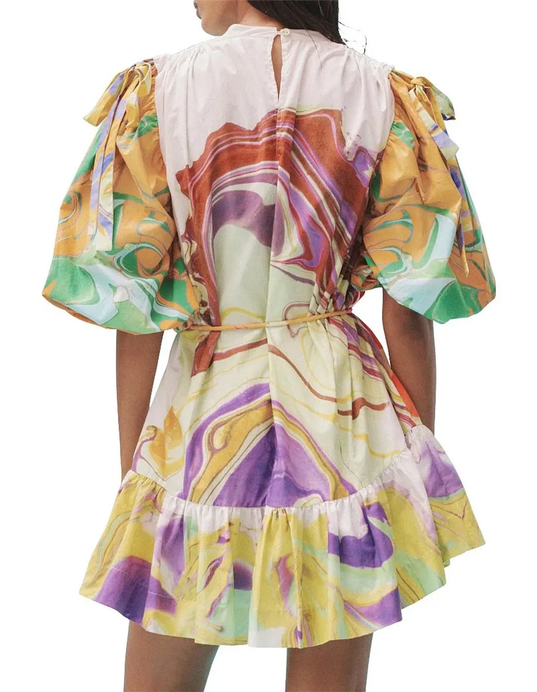 ALEMAIS Luca Mini Dress Multi Size 6 Au for rent on The Volte - main image