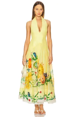 ALEMAIS Dahlia Halter Gown Yellow Size 10 AU for rent on The Volte - image 17