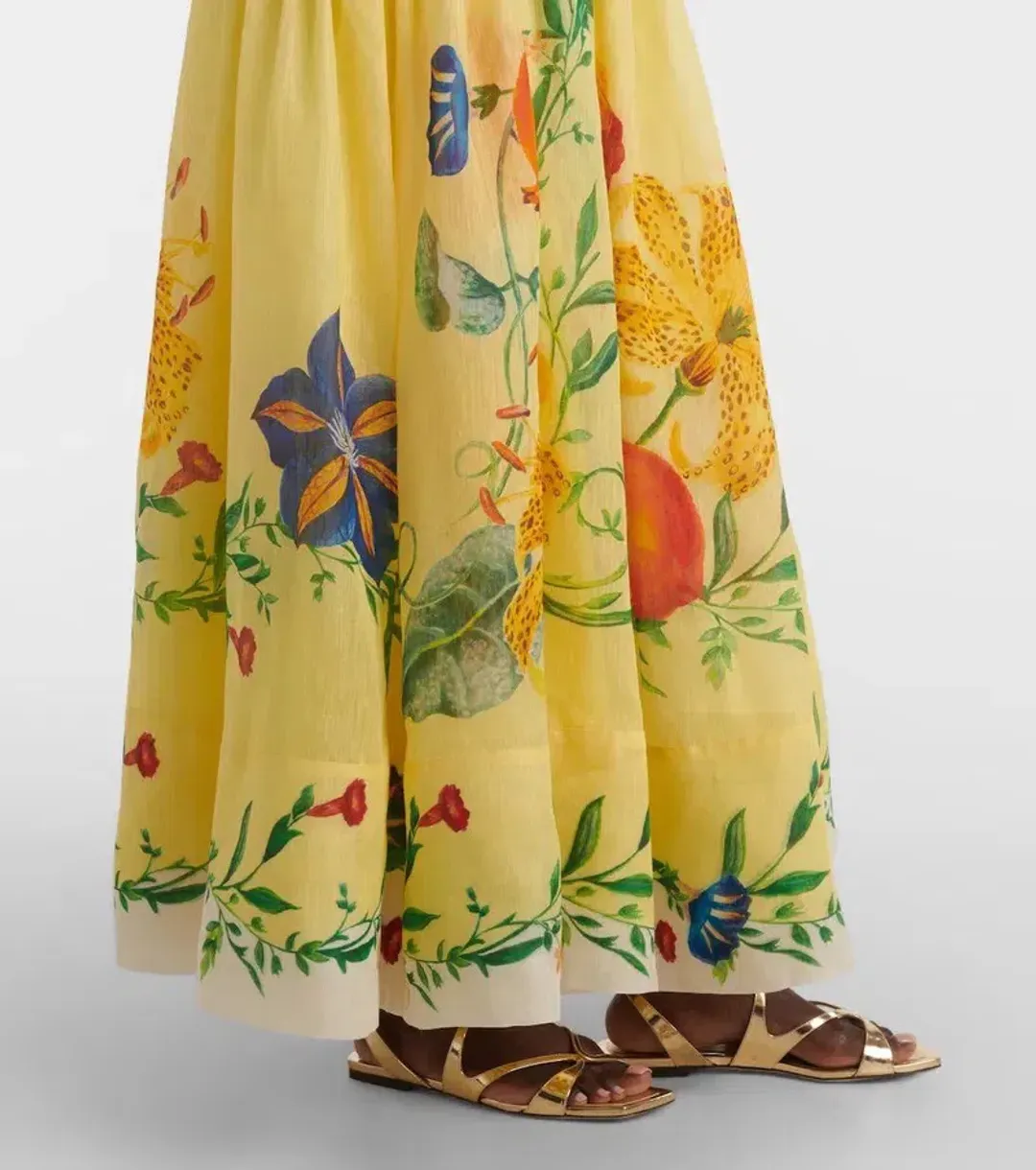 ALEMAIS Dahlia Halter Gown Yellow Size 10 AU for rent on The Volte - main image