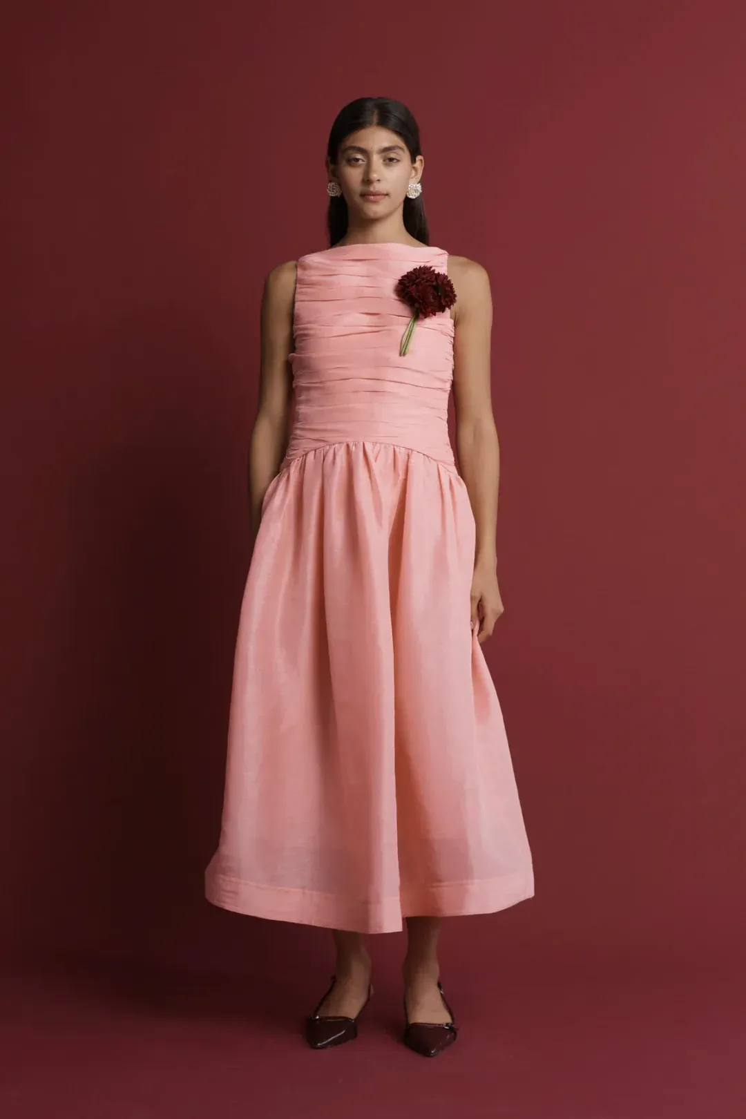 Lovaan Val Dress Sherbert Pink Size 12 for rent on The Volte - main image