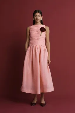 Lovaan Val Dress Sherbert Pink Size 12 for rent on The Volte - image 1