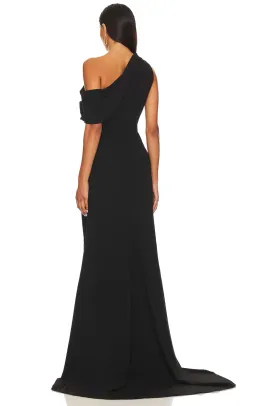 Elliatt Isadora Off the Shoulder Maxi Gown in Black size XXL/16 for rent on The Volte - image 3