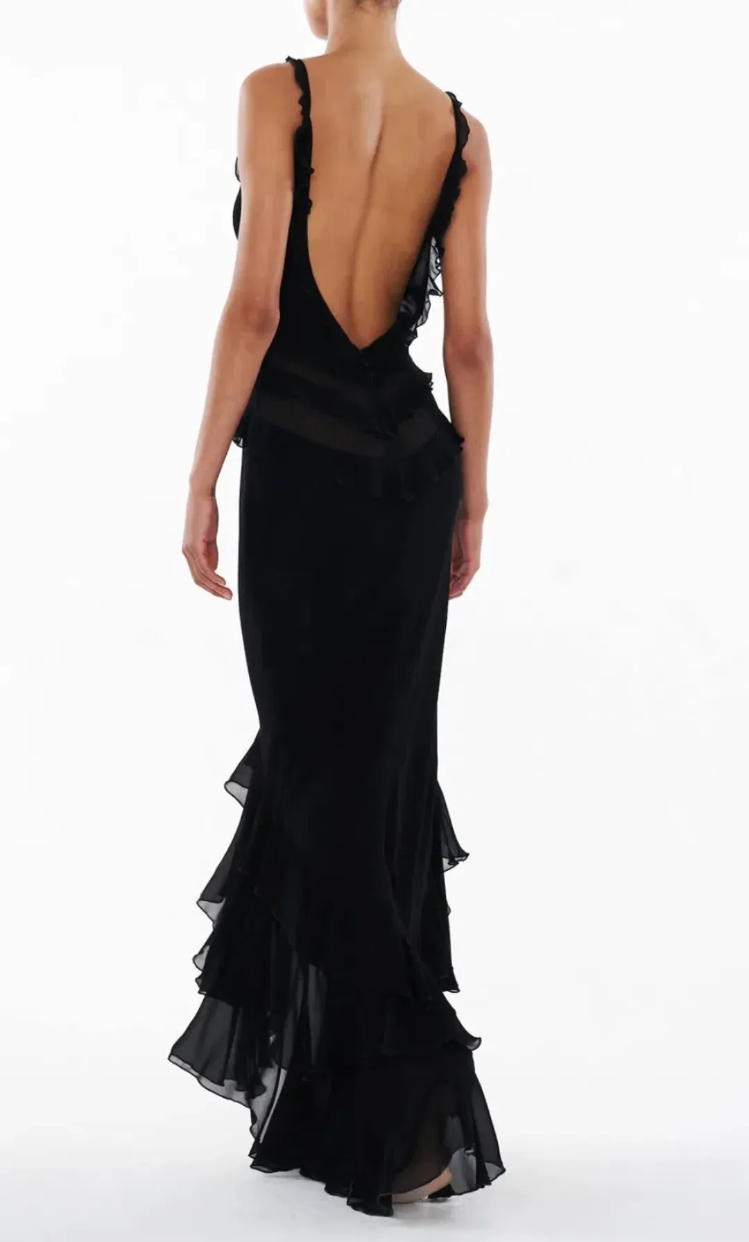 Rat & Boa Saphira dress black maxi size 10 for rent on The Volte - main image