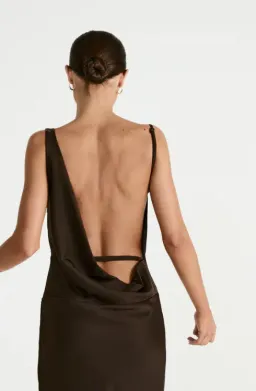 Charcoal Adley Maxi Dress (Chocolate) size 8 for rent on The Volte - image 3