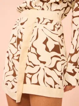 Mon Renn High Tide Mini Dress In High Tide Coffee Size 6 for rent on The Volte - image 2