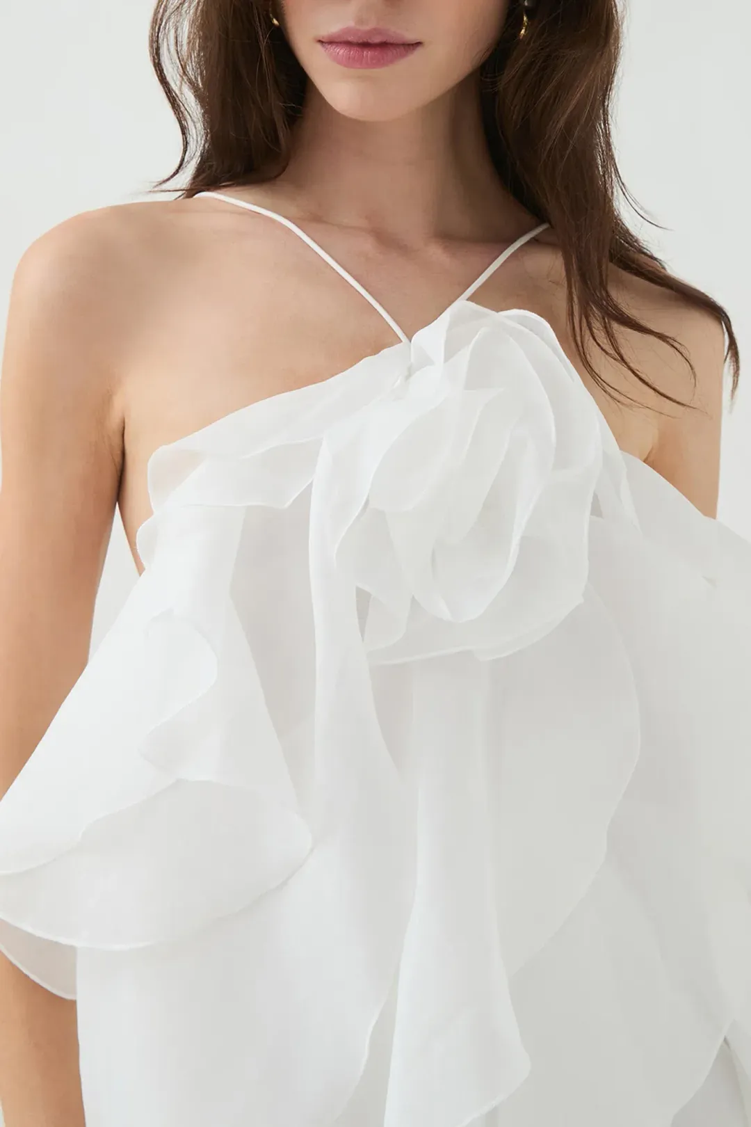 Aje Pandorea Maxi Dress in White for rent on The Volte - main image