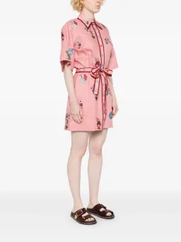 ALEMAIS Timmy Embroidered Mini Dress Pink Size 10 AU for rent on The Volte - image 9