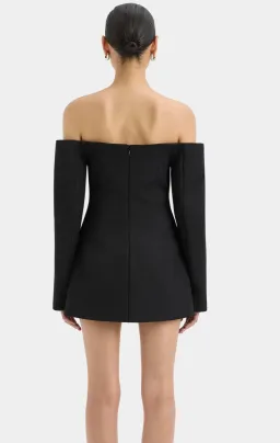 SIR THE LABEL SANDRINE TAILORED MINI DRESS BLACK SIZE AU 6 for rent on The Volte - image 2