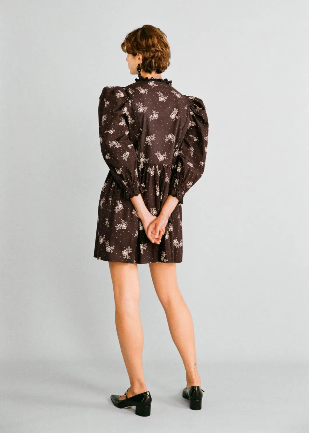 Lovaan Kitty Dress Cotton Vintage Rose Size 10  for rent on The Volte - main image