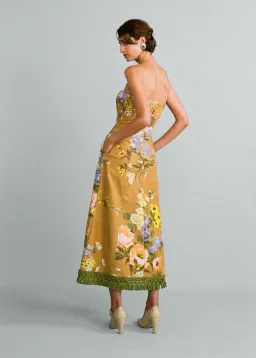 Lovaan Philippa Dress Linen Meadow Size 8 for rent on The Volte - image 2