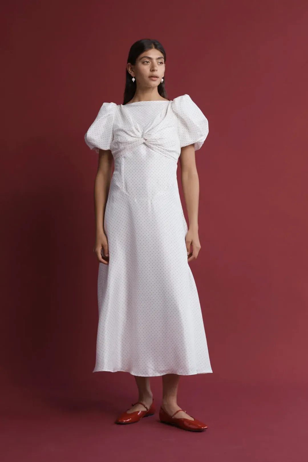 Lovaan Tallulah Dress Red and White Spot Size 8 for rent on The Volte - main image