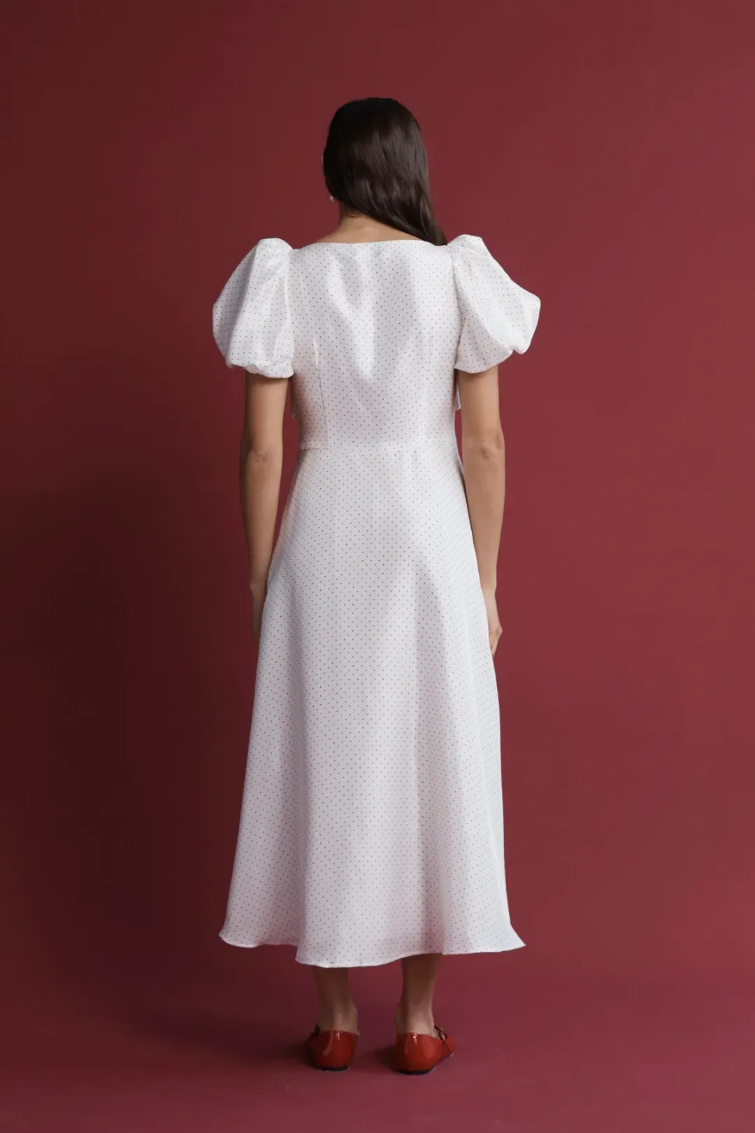 Lovaan Tallulah Dress Red and White Spot Size 12 for rent on The Volte - main image