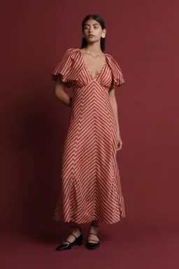 Lovaan Tess Dress Humbug Stripe Size 10 for rent on The Volte - image 1