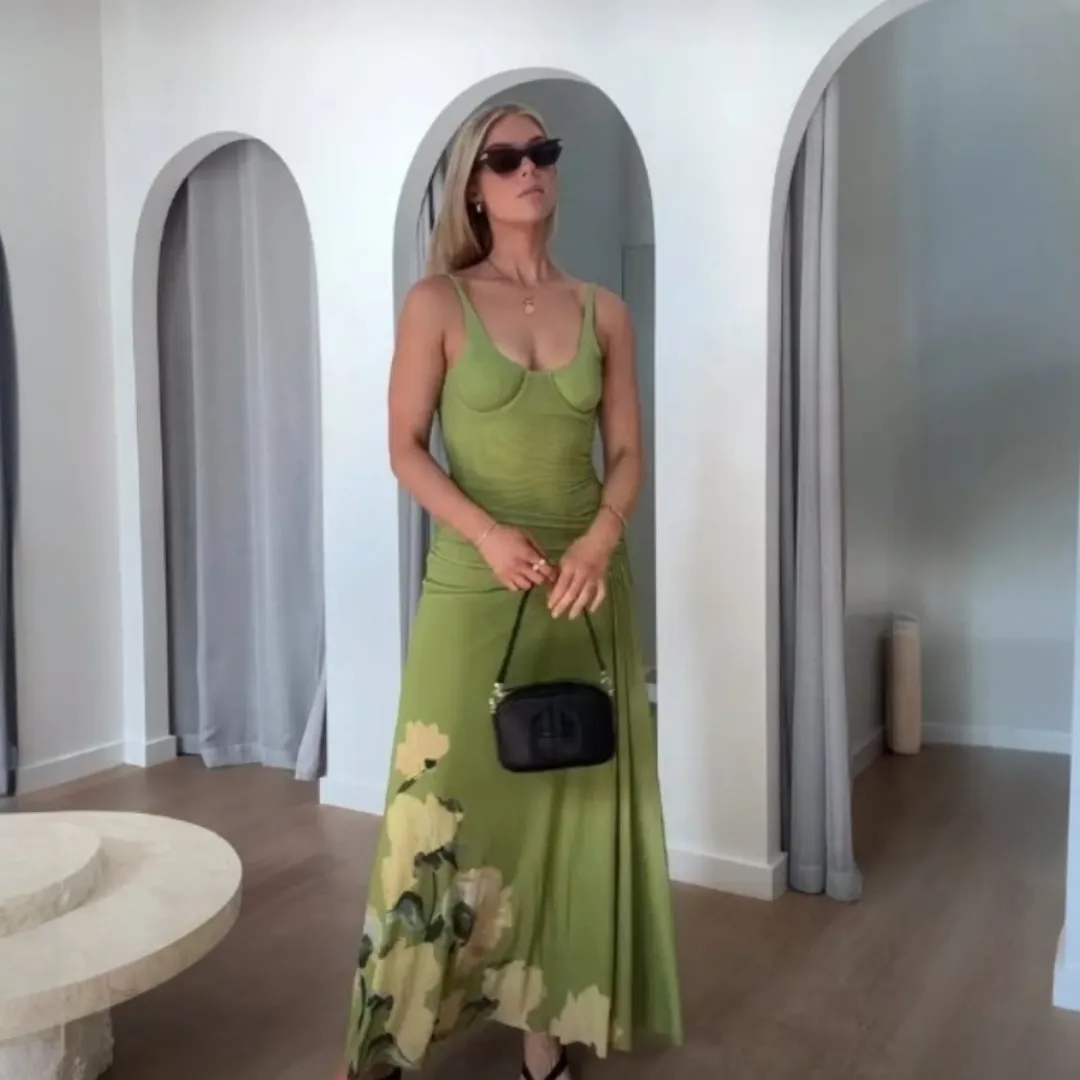 Bec & Bridge Citrina Maxi Dress in Aniya Size 8 for rent on The Volte - main image