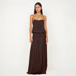 Bec + Bridge Camille Blouson Dress in Dark Chocolate Size 8 for rent on The Volte - image 5