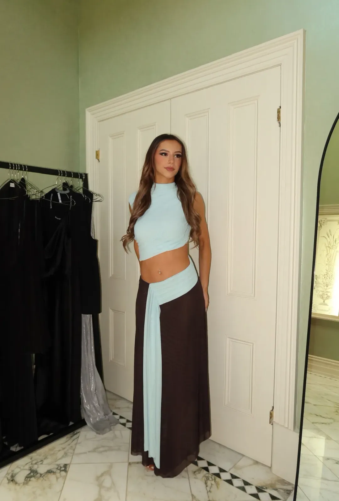 Bec and Bridge Conni Aysm midi dress , Size 8 for rent on The Volte - main image