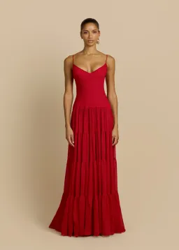 Arcina Ori Delphina Dress Red | S/8 for rent on The Volte - image 1