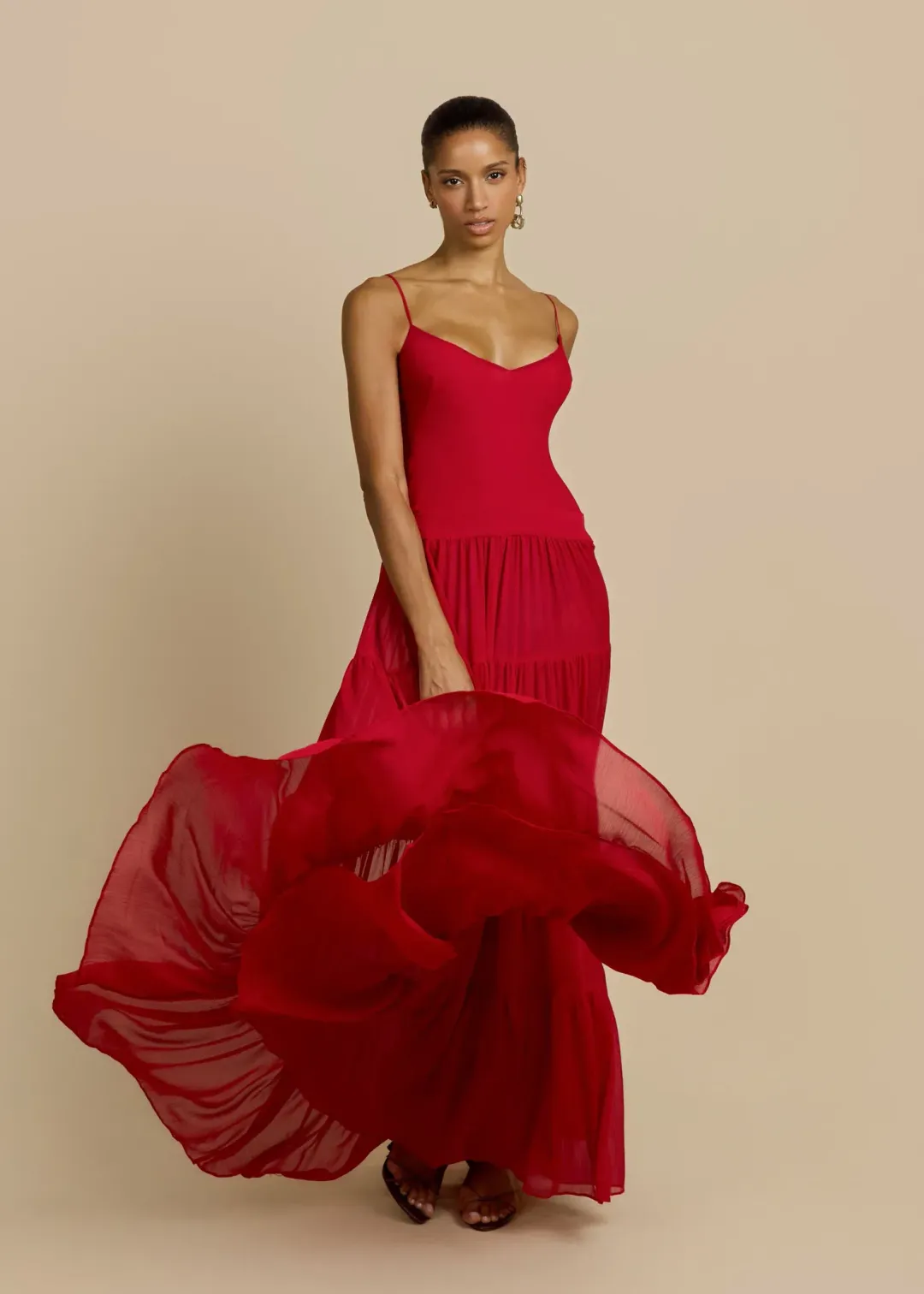 Arcina Ori Delphina Dress Red | S/8 for rent on The Volte - main image