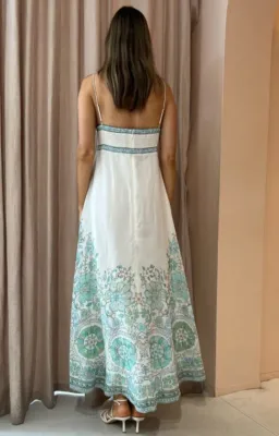 Kate Ford Aegina Bodice Dress in Multi Size 1 AU 8 for rent on The Volte - image 2