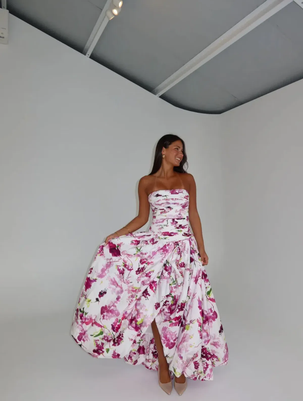 Aje Behold Maxi Dress in Fresh Floral Size 8 for rent on The Volte - main image
