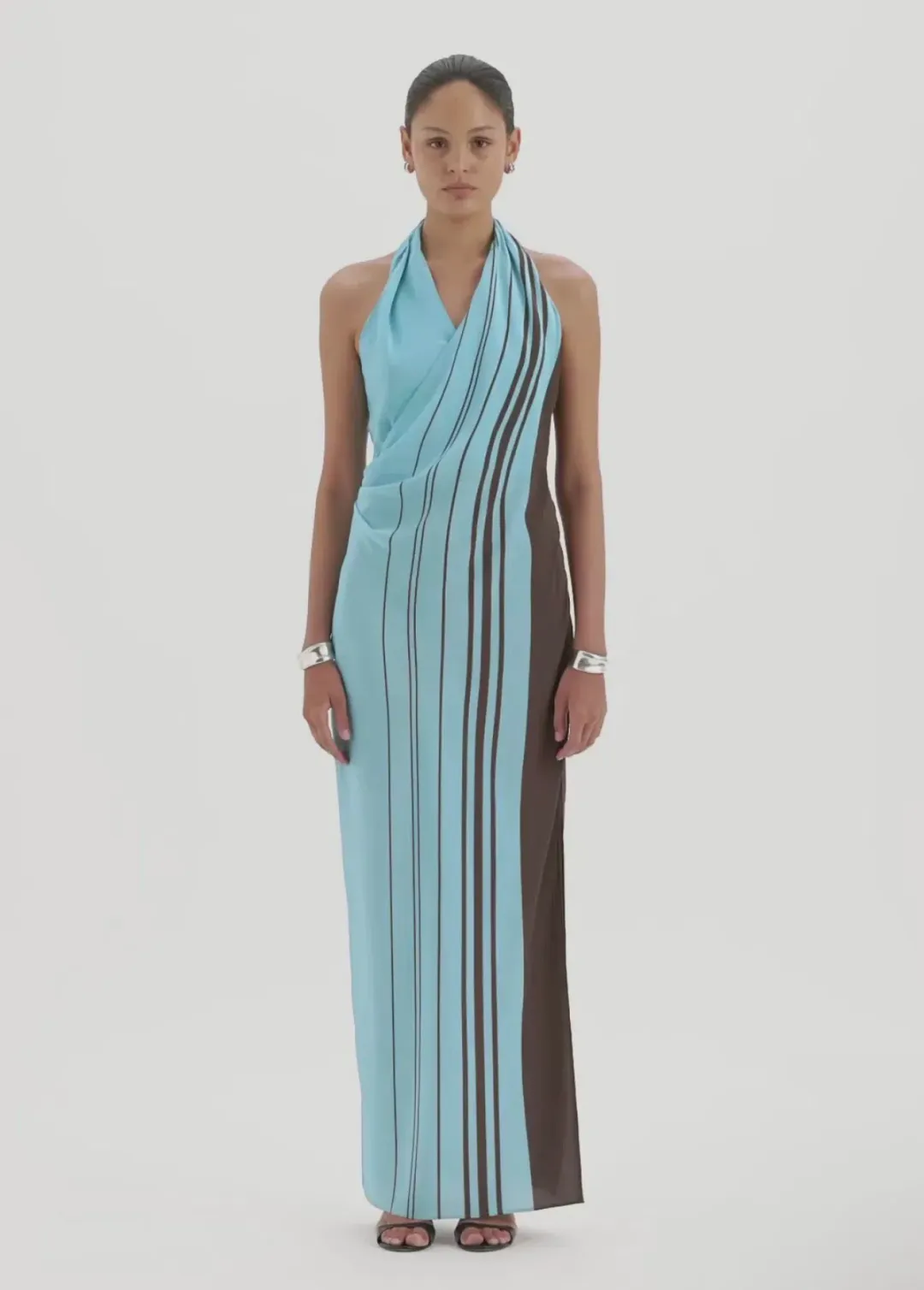 SIR THE LABEL Rioja Halter Scarf Maxi Dress Size 10/M  for rent on The Volte - main image