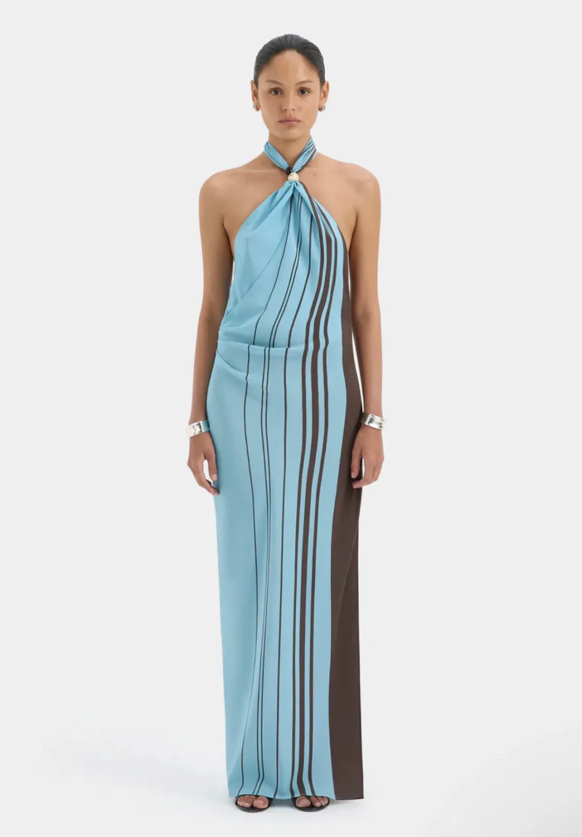 SIR THE LABEL Rioja Halter Scarf Maxi Dress Size 10/M  for rent on The Volte - main image