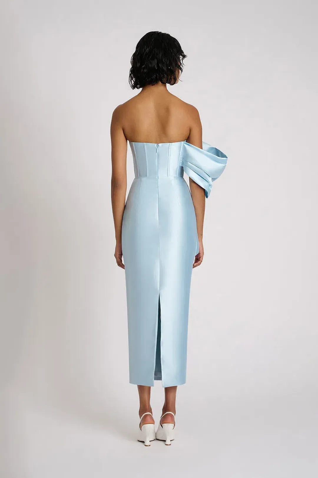 Eliya the Label Maisie Midi Dress Blue  Size XS / AU 6 for rent on The Volte - main image