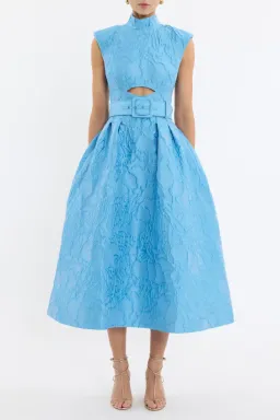 Rebecca Vallance Aegir Midi Dress; size 10 for rent on The Volte - image 5