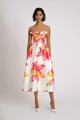Eliya The Label Elis Midi Dress Floral Size S / AU 8 for rent on The Volte - image 1