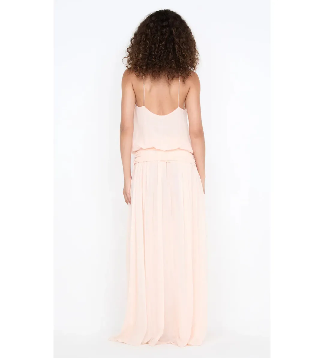 Bec & Bridge Camille Blouson Dress in Peach Size 6 for rent on The Volte - main image