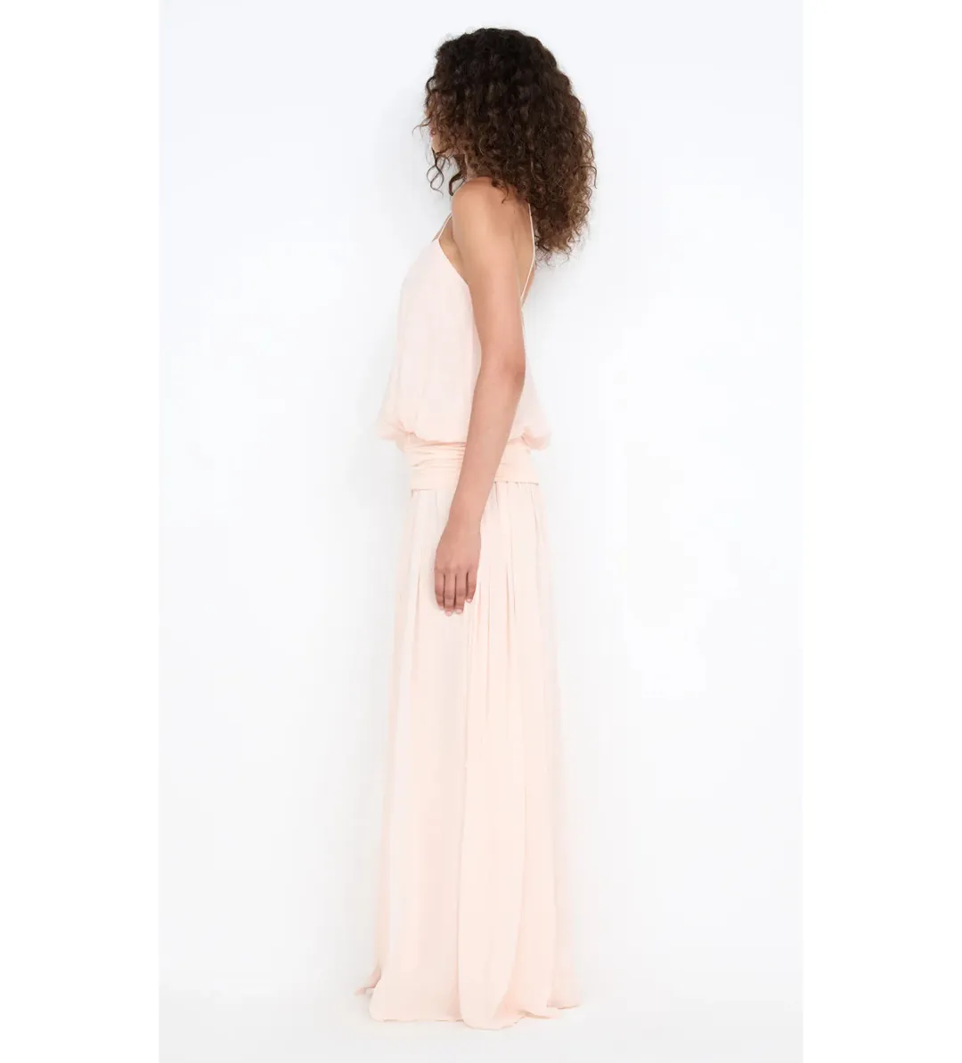 Bec & Bridge Camille Blouson Dress in Peach Size 6 for rent on The Volte - main image