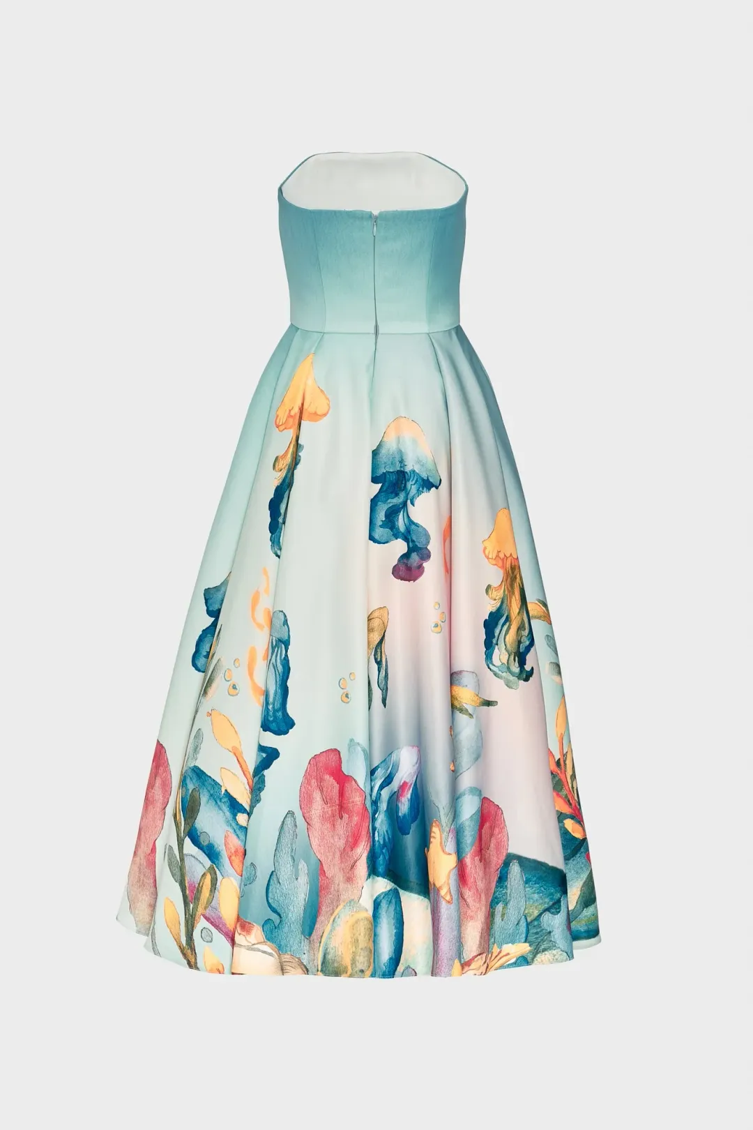 Justin Tong Aquarelle Midi Dress Multi Size 14 for rent on The Volte - main image