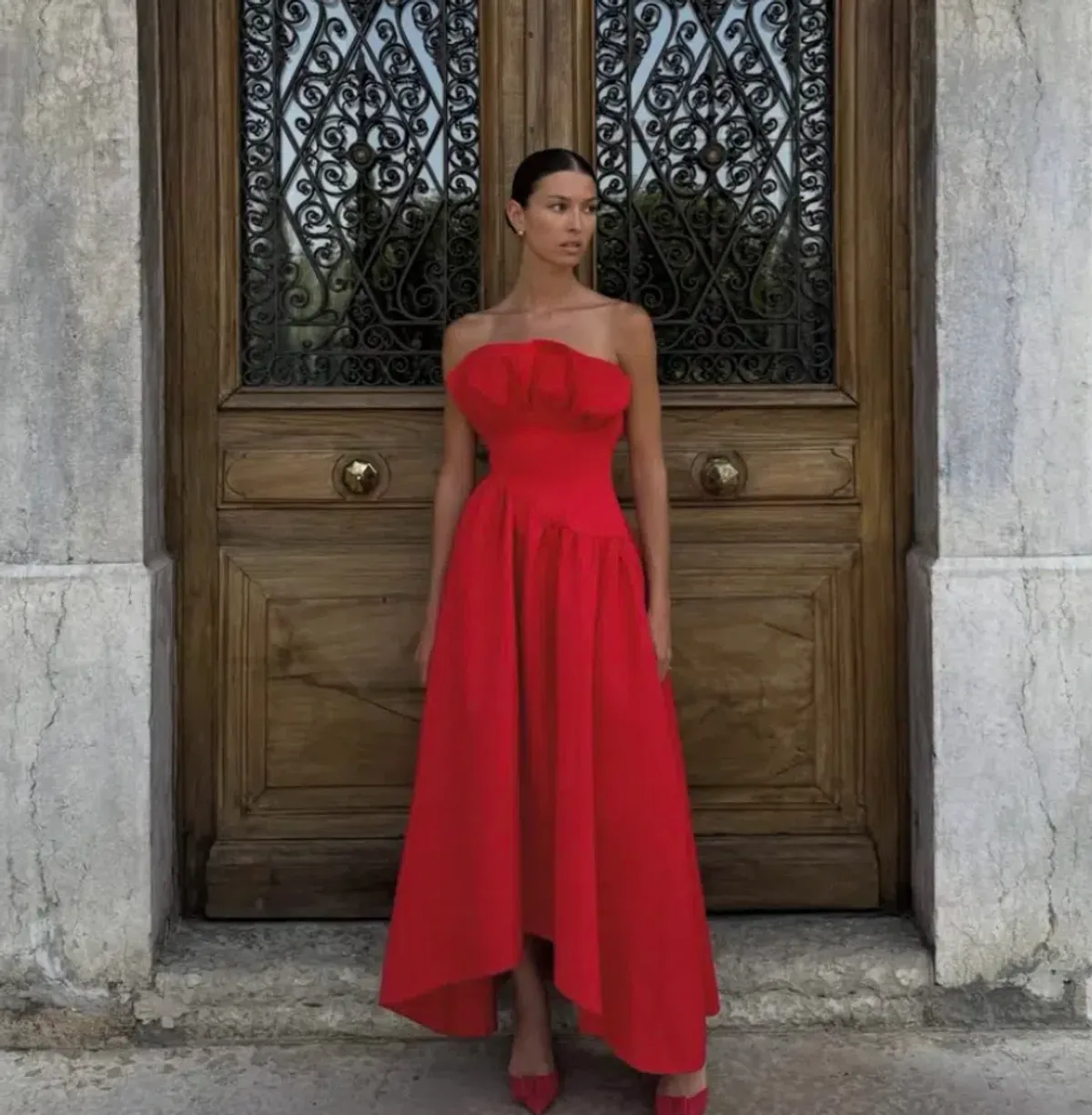 Laurel Gown Red Size 6 for rent on The Volte - main image