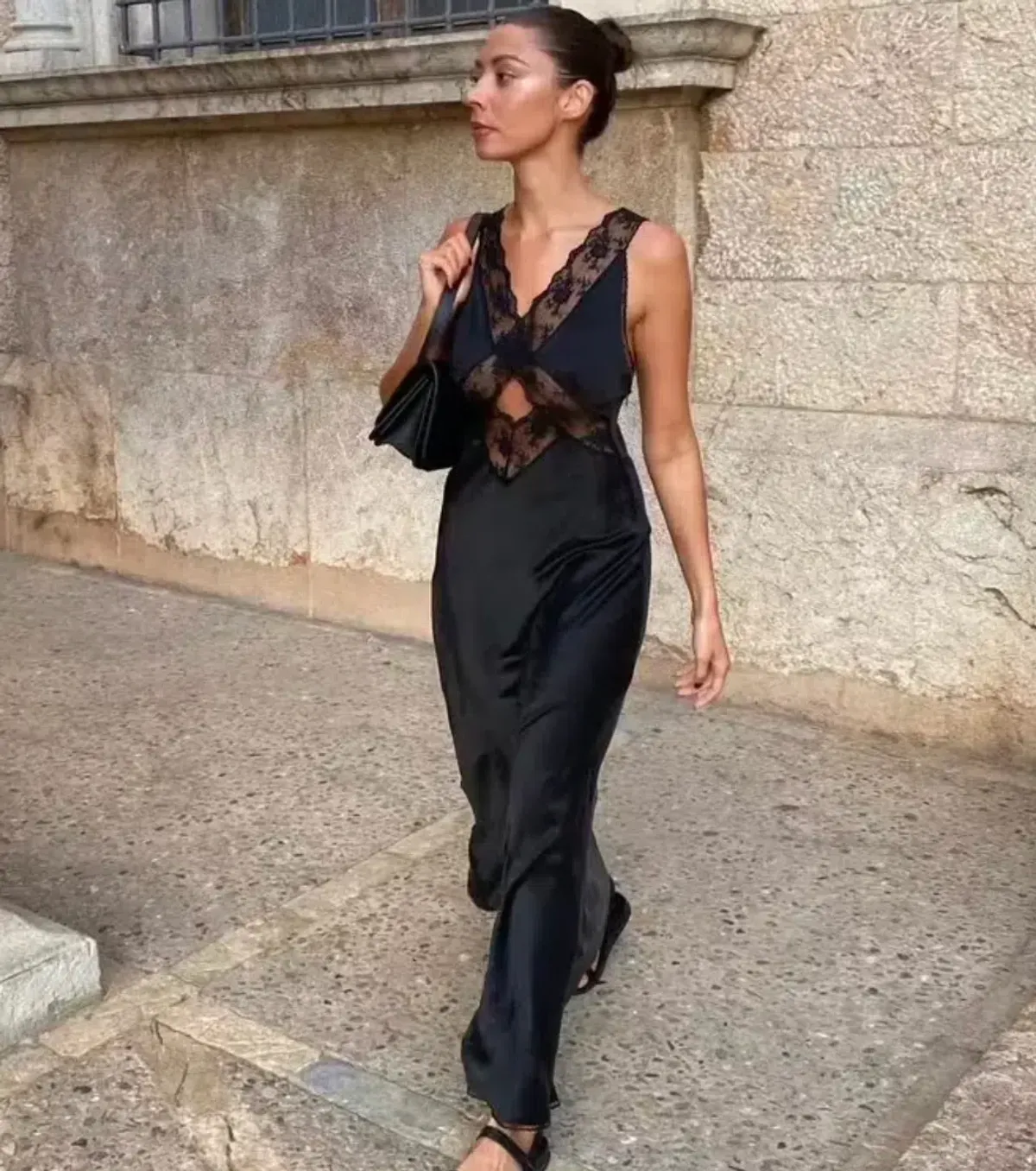 Sir the Label Aries Dress Black for rent on The Volte - main image