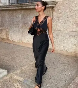 Sir the Label Aries Dress Black for rent on The Volte - image 1