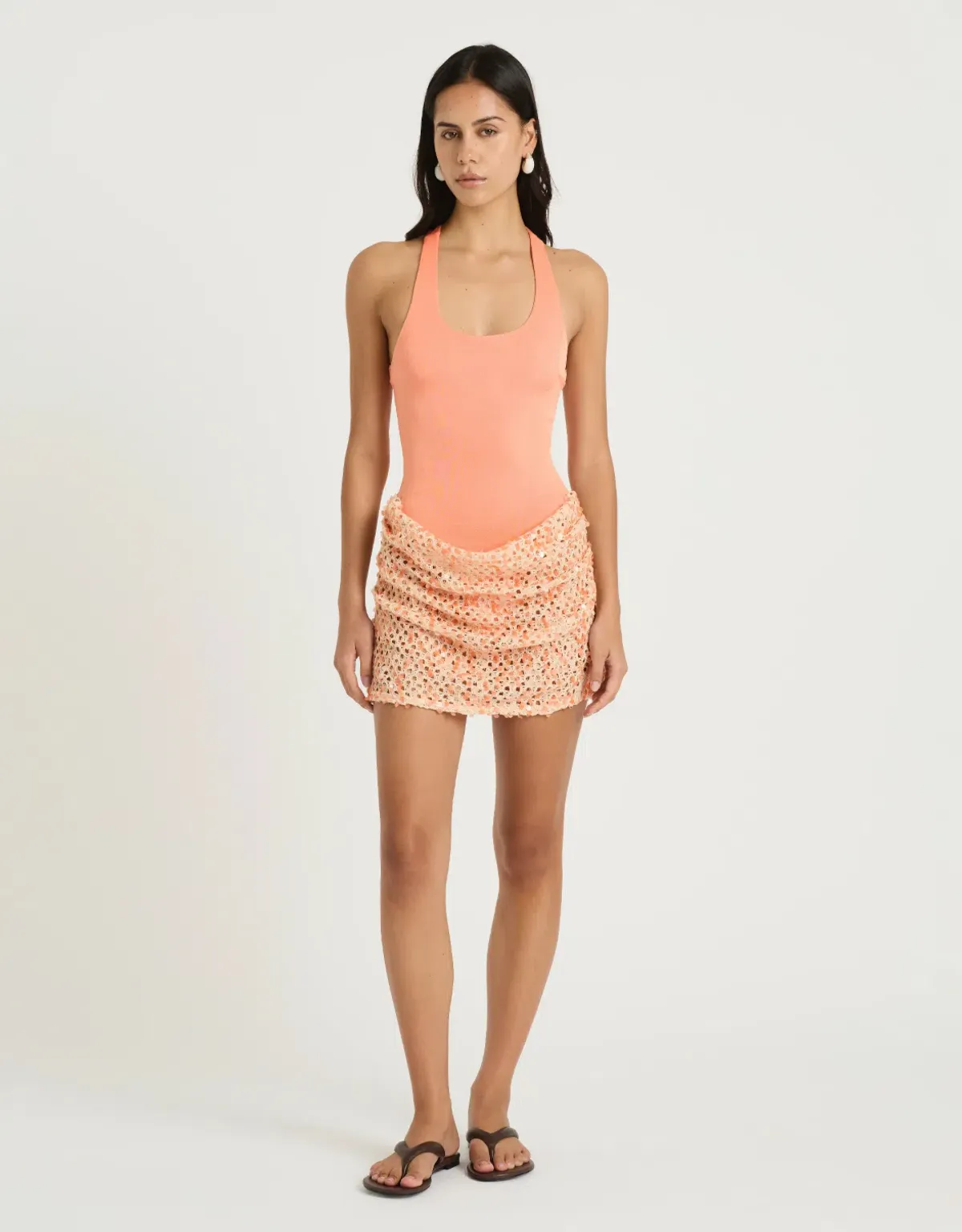 Benni Ariel Sequin Mini Dress in APEROL AU 8 for rent on The Volte - main image